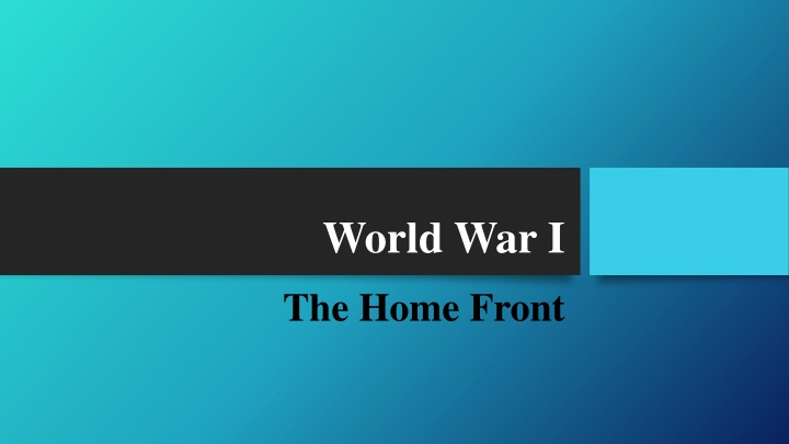 world war i