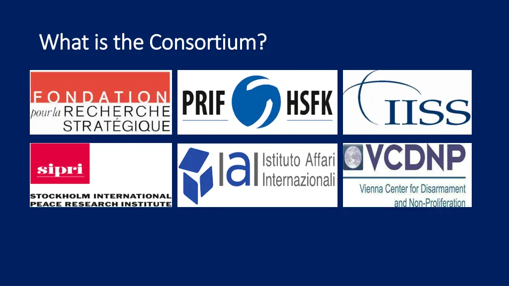 what what is is the consortium the consortium 1