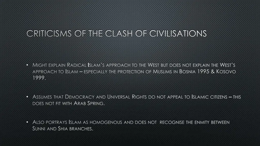 criticisms of the clash of civilisations