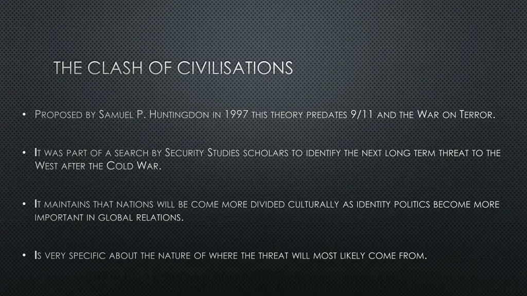 the clash of civilisations