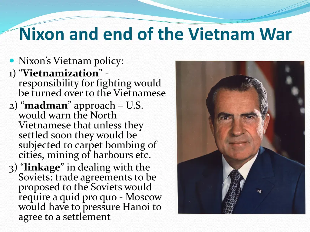 nixon and end of the vietnam war