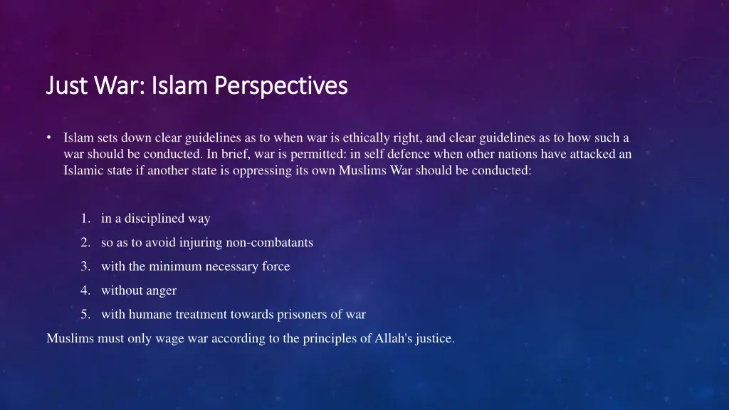 just war islam perspectives just war islam