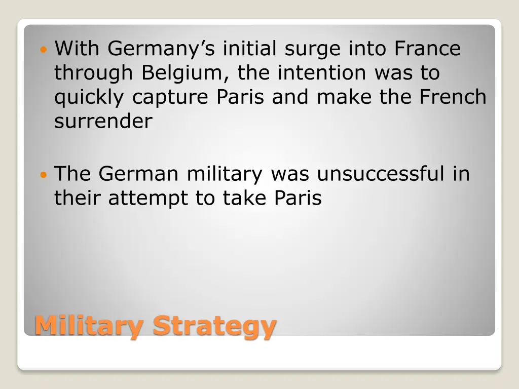 with germany s initial surge into france through