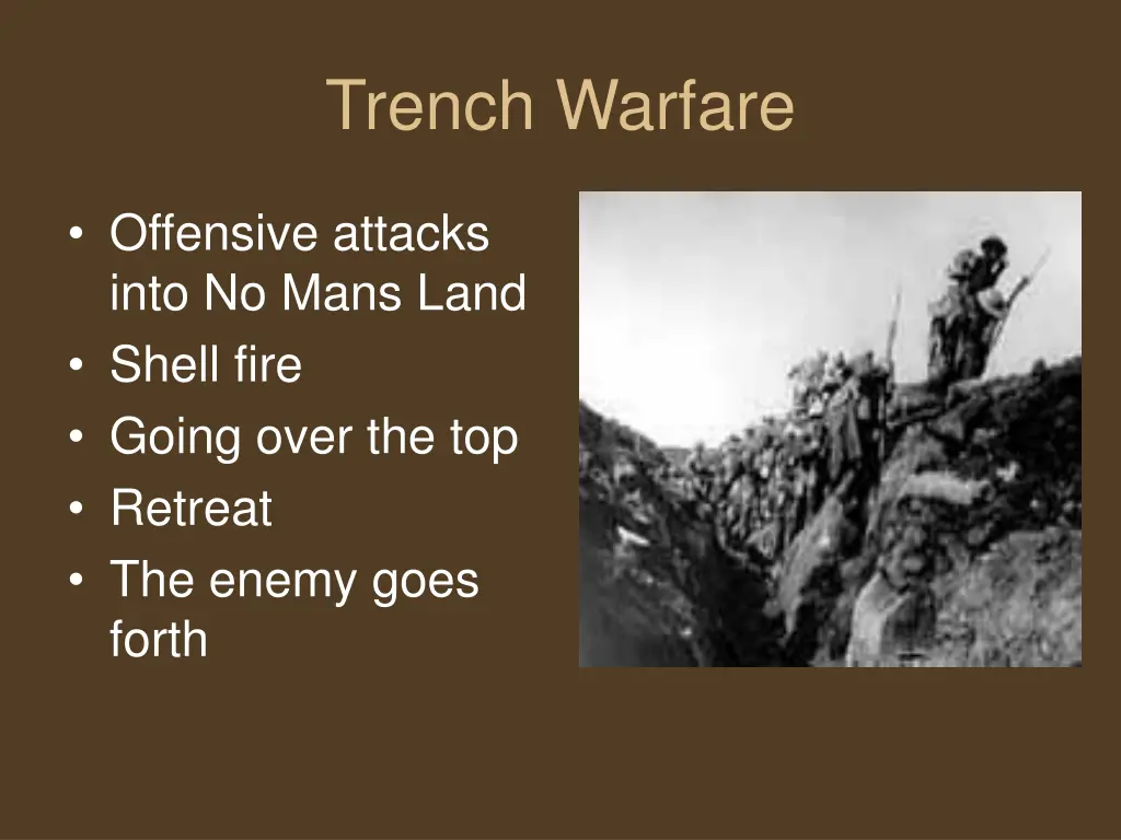 trench warfare