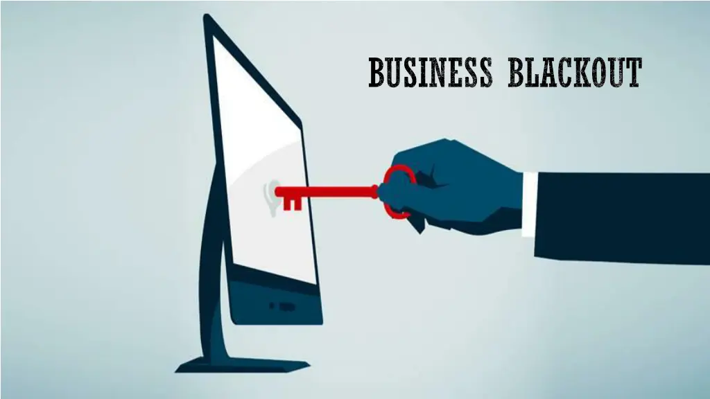 business blackout