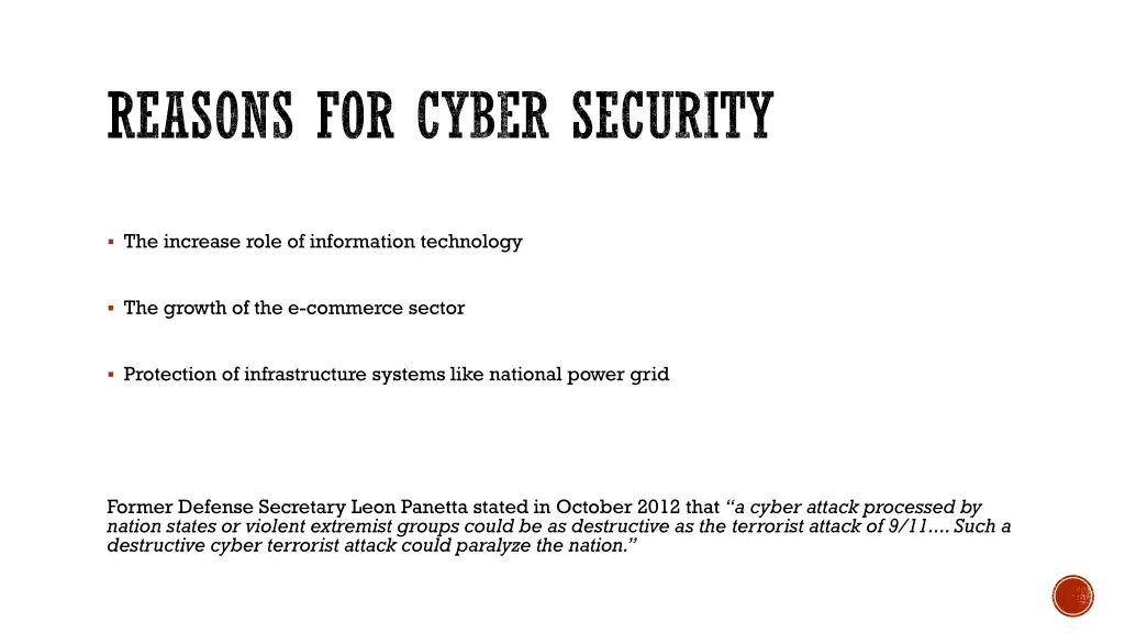 reasons for cyber security