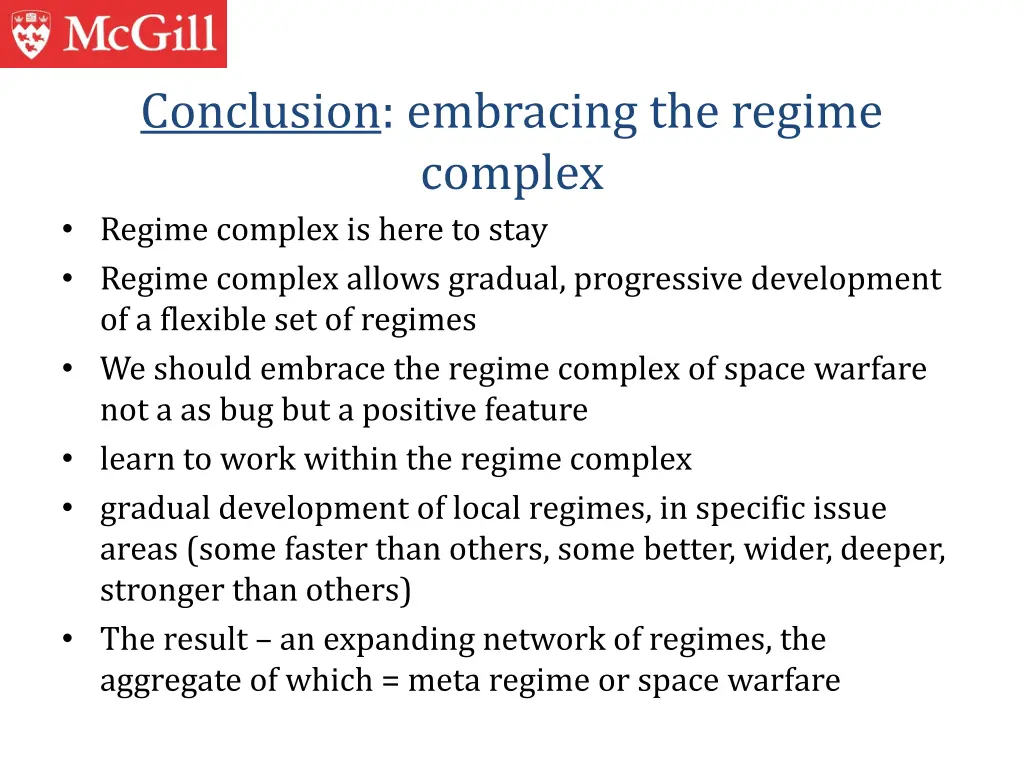 conclusion embracing the regime complex regime