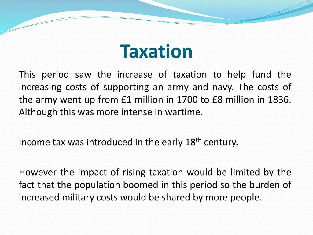 taxation