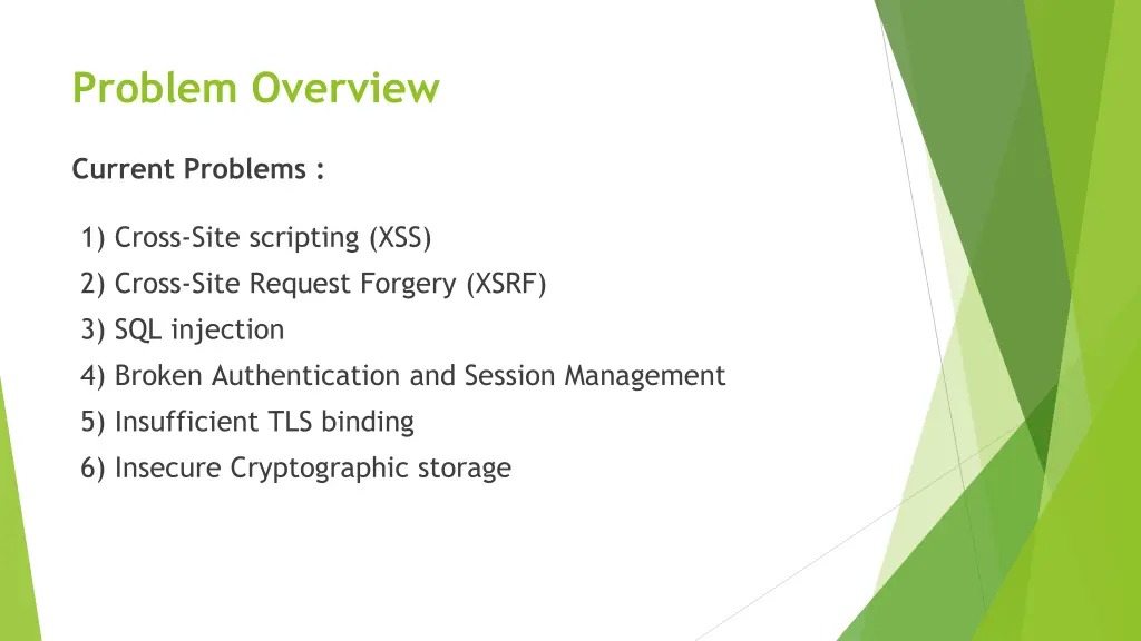 problem overview