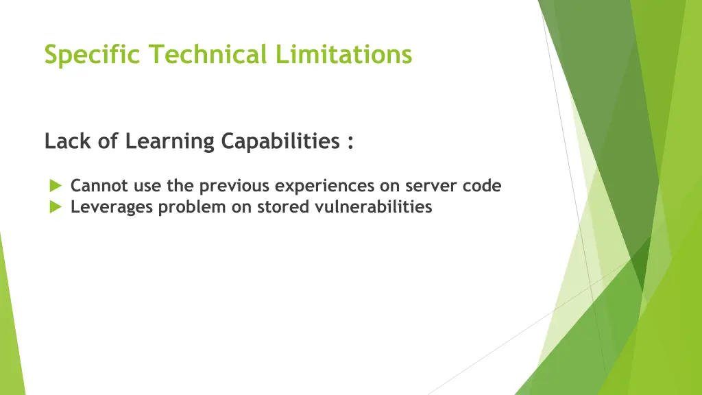 specific technical limitations 3