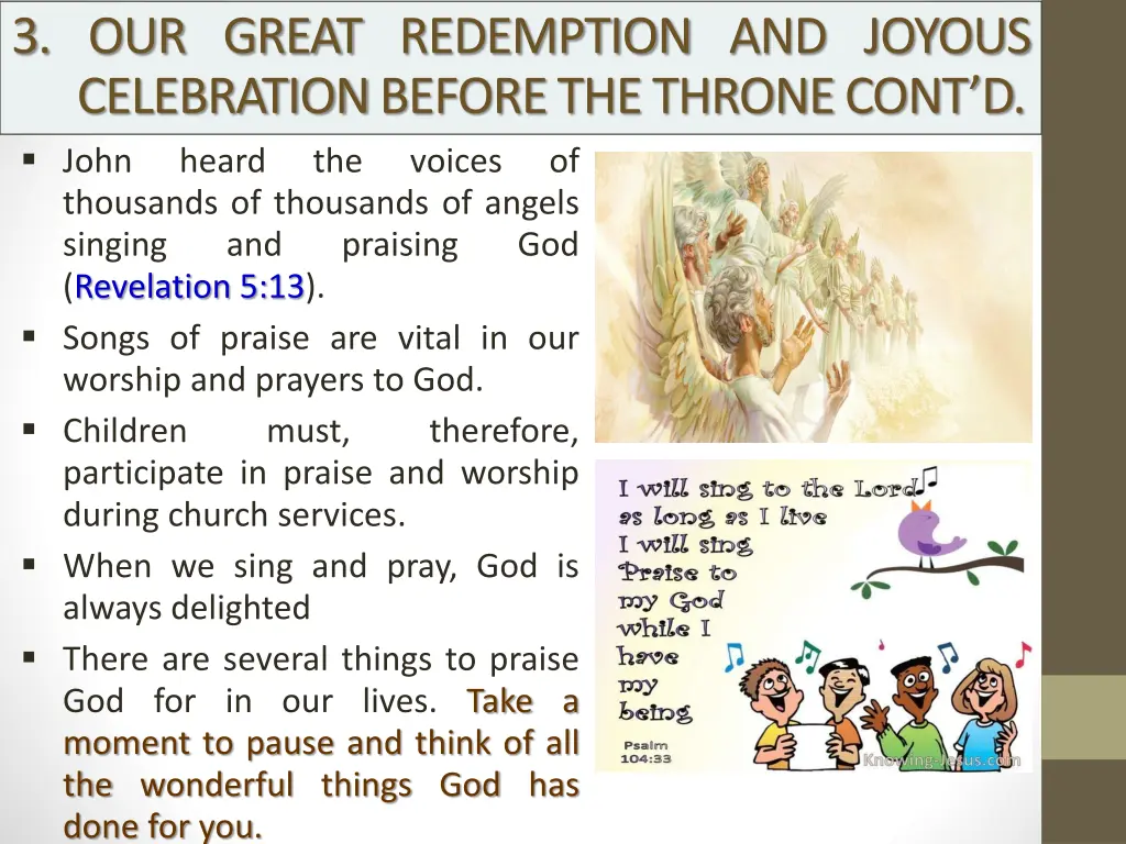 3 our great redemption and joyous celebration 1