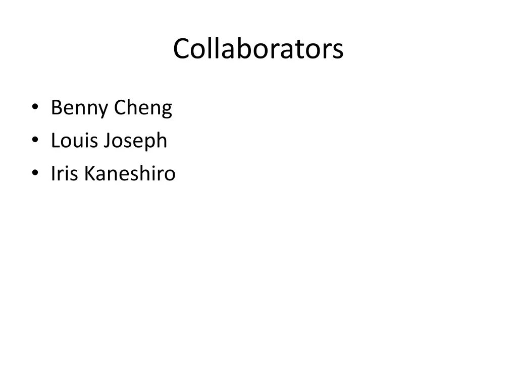 collaborators