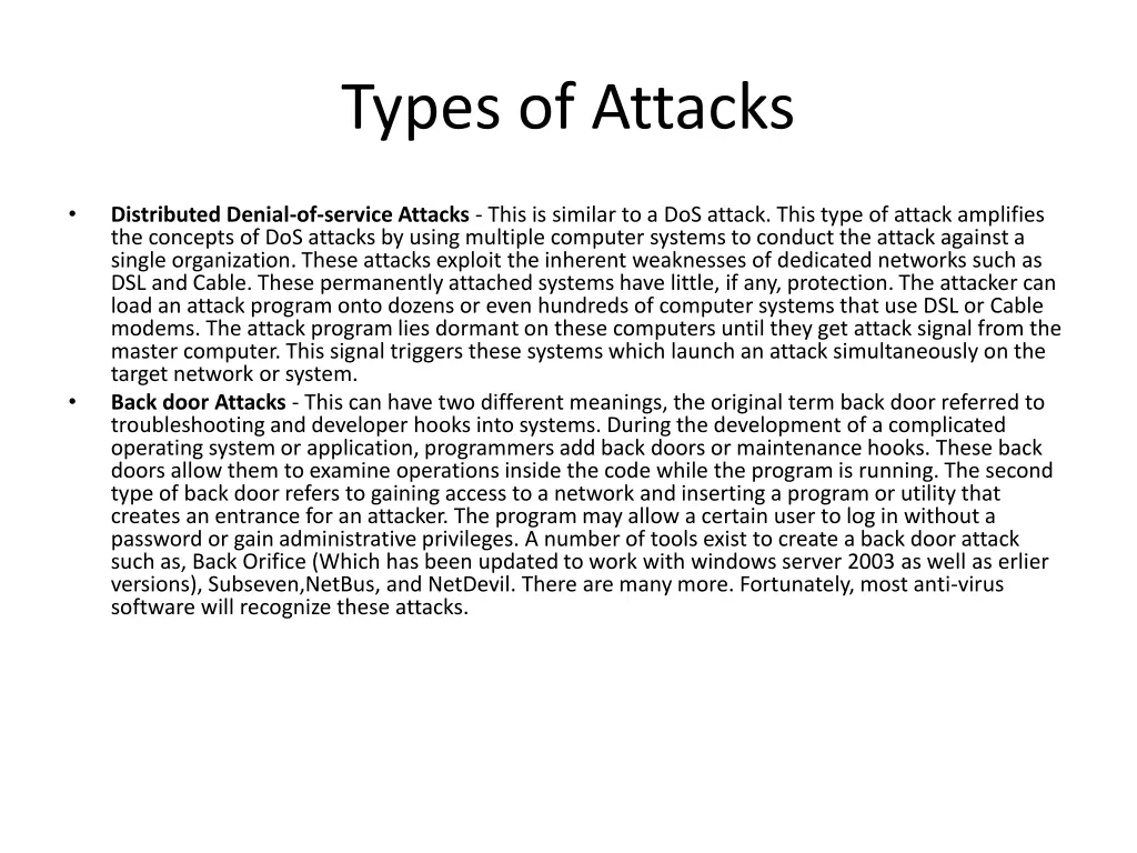 types of attacks 3