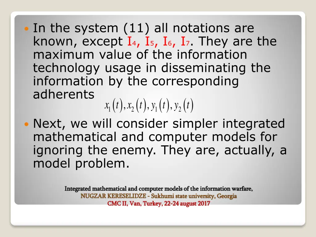 in the system 11 all notations are known except