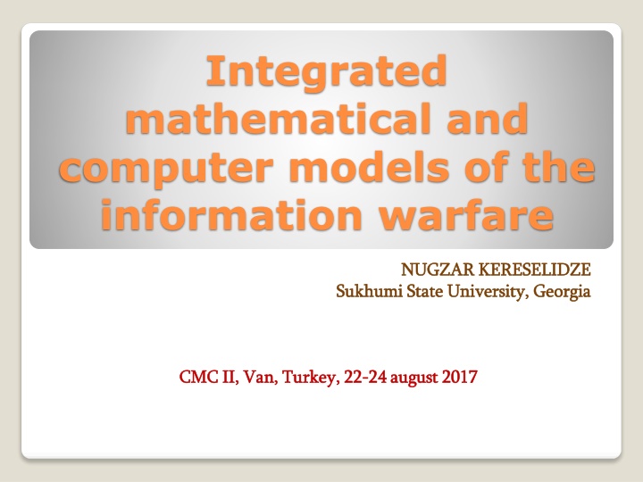 integrated mathematical and computer models