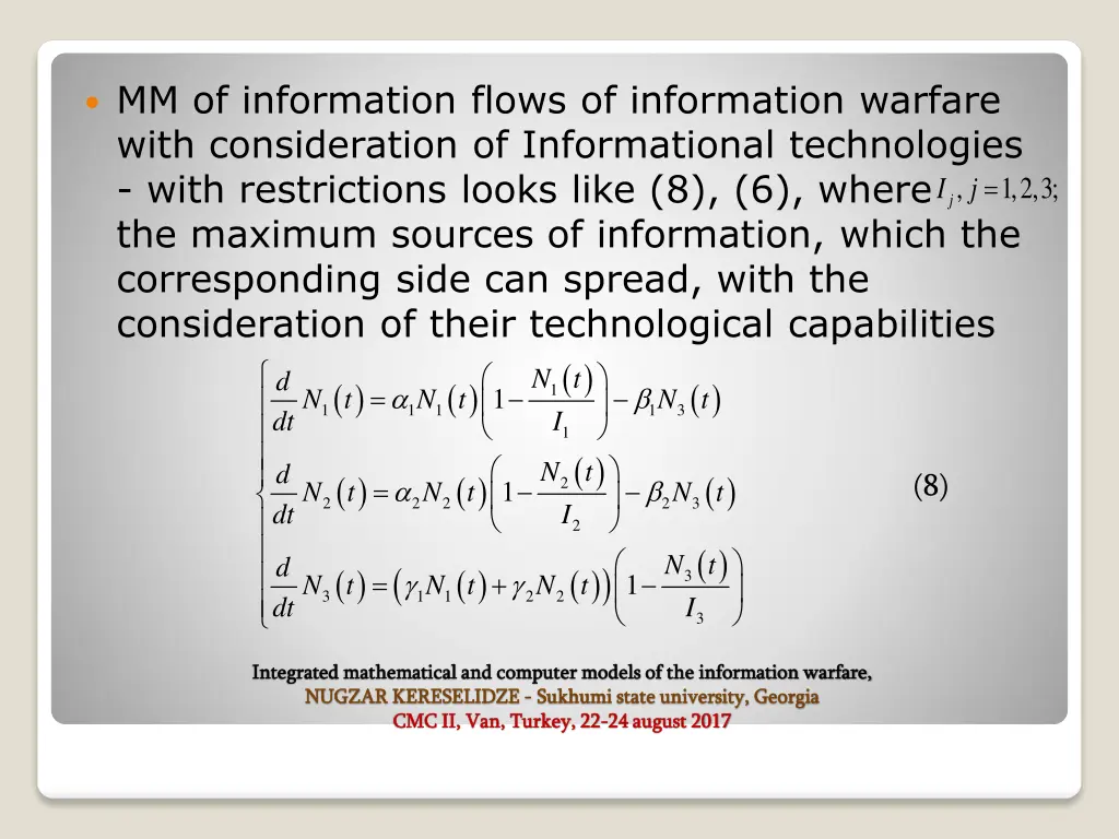 mm of information flows of information warfare