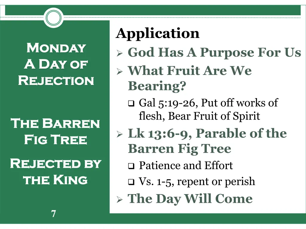 application god has a purpose for us what fruit