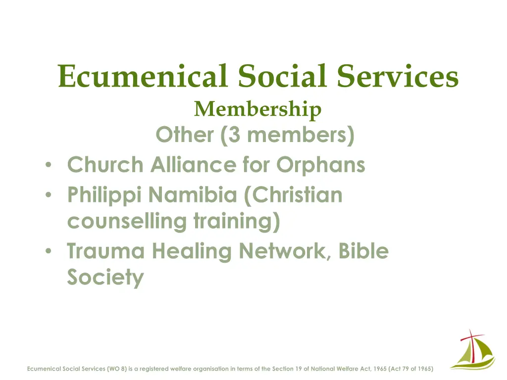 ecumenical social services membership other