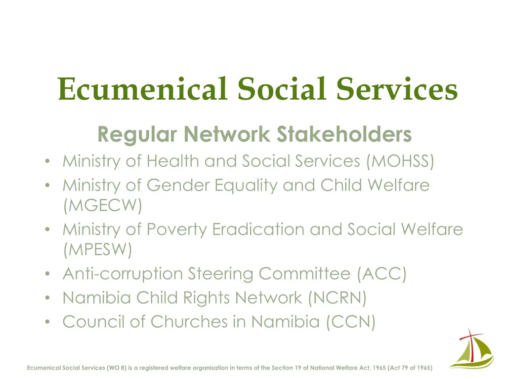 ecumenical social services