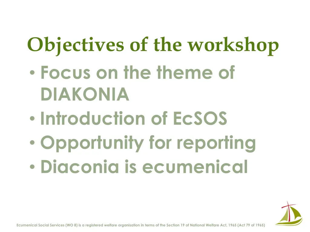 objectives of the workshop focus on the theme