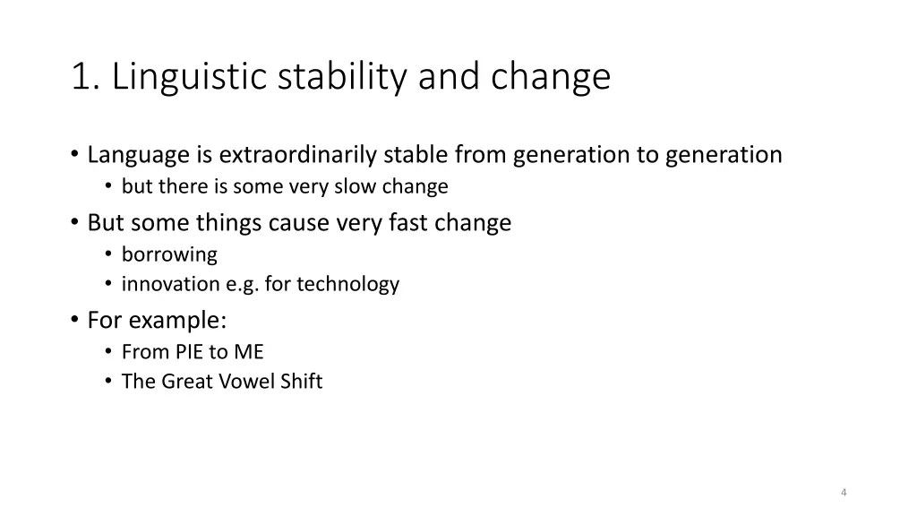 1 linguistic stability and change