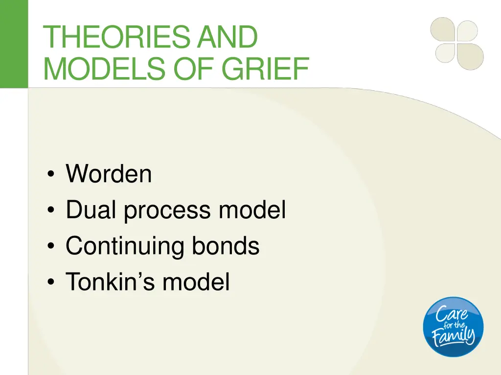 theories and models of grief