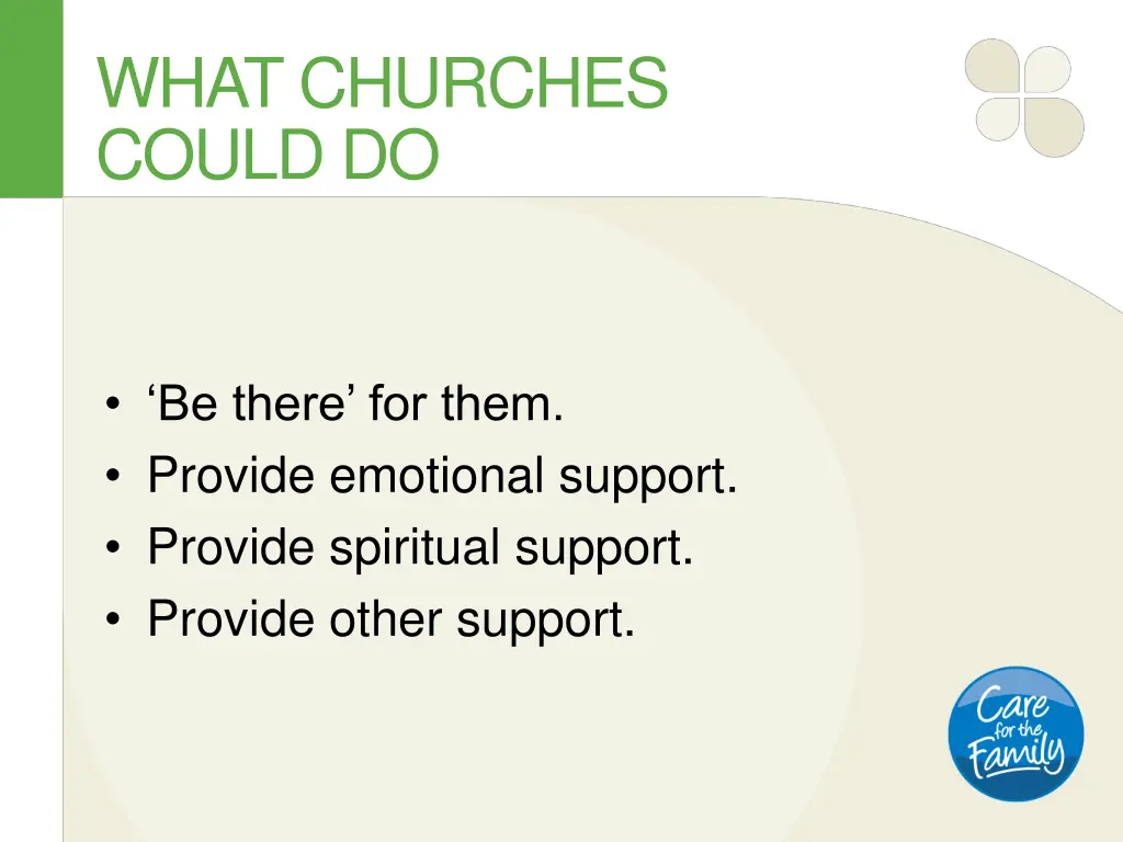 what churches could do 1