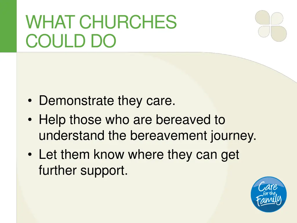 what churches could do