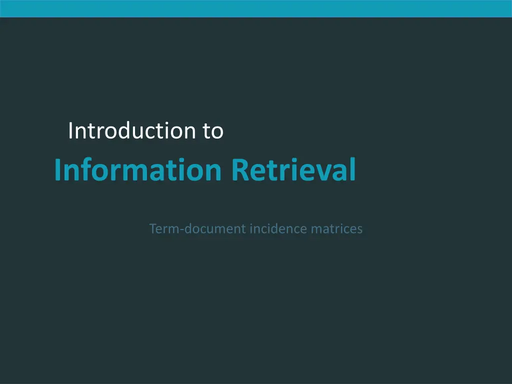 introduction to information retrieval 1