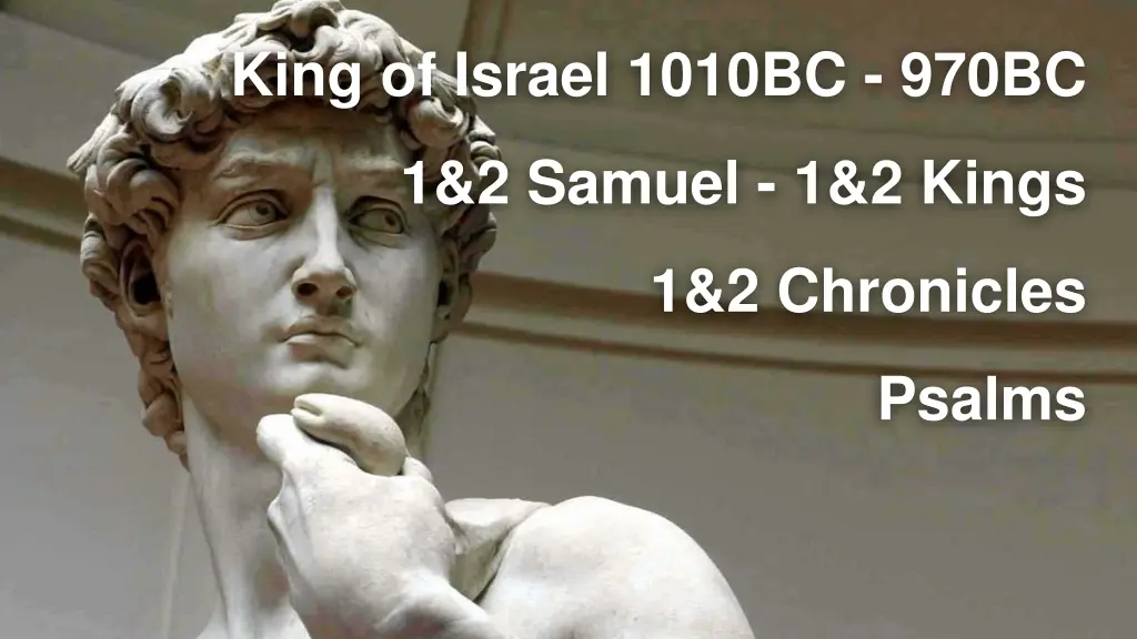 king of israel 1010bc 970bc