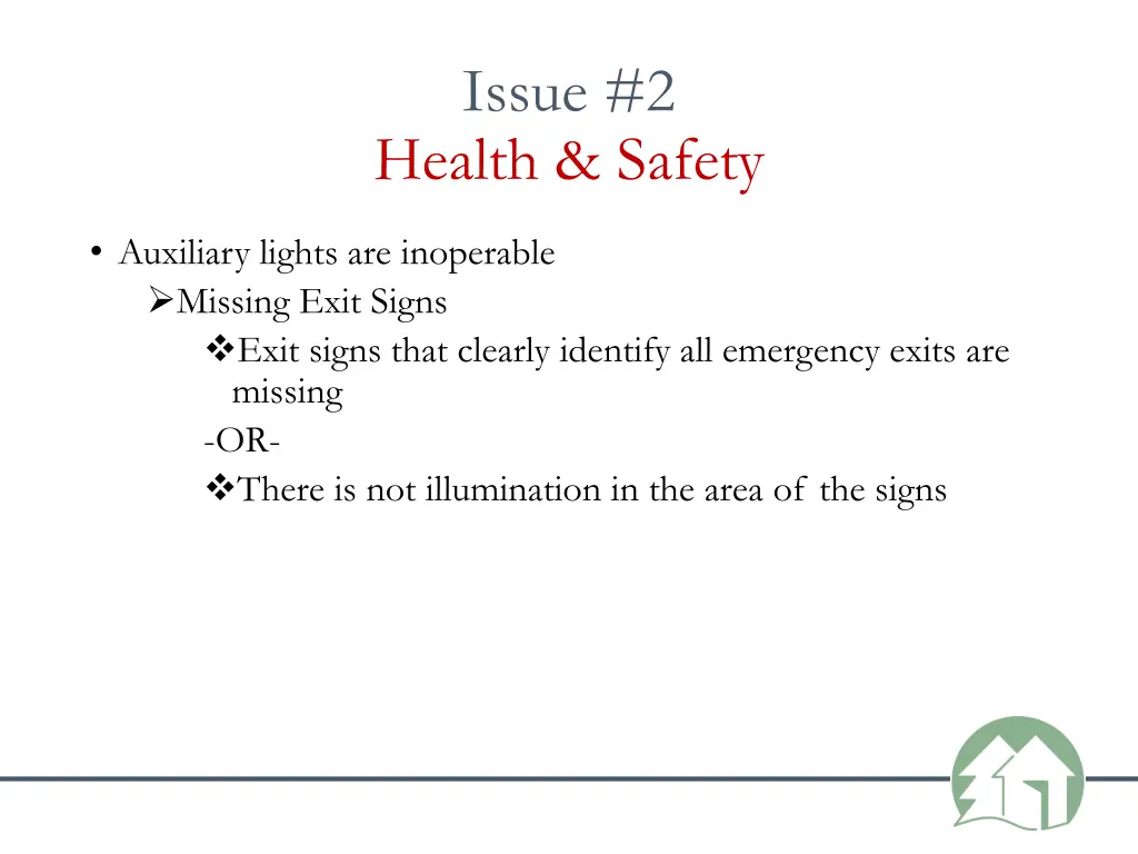 issue 2 health safety