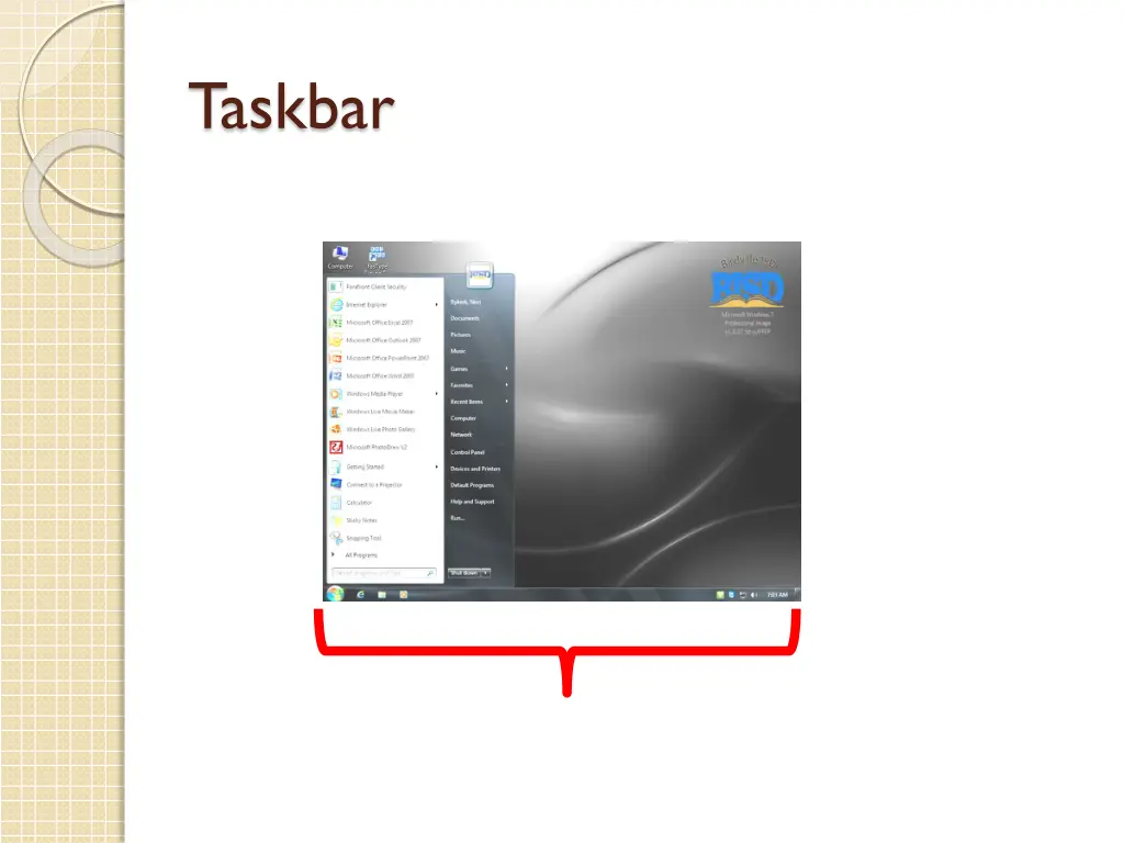 taskbar