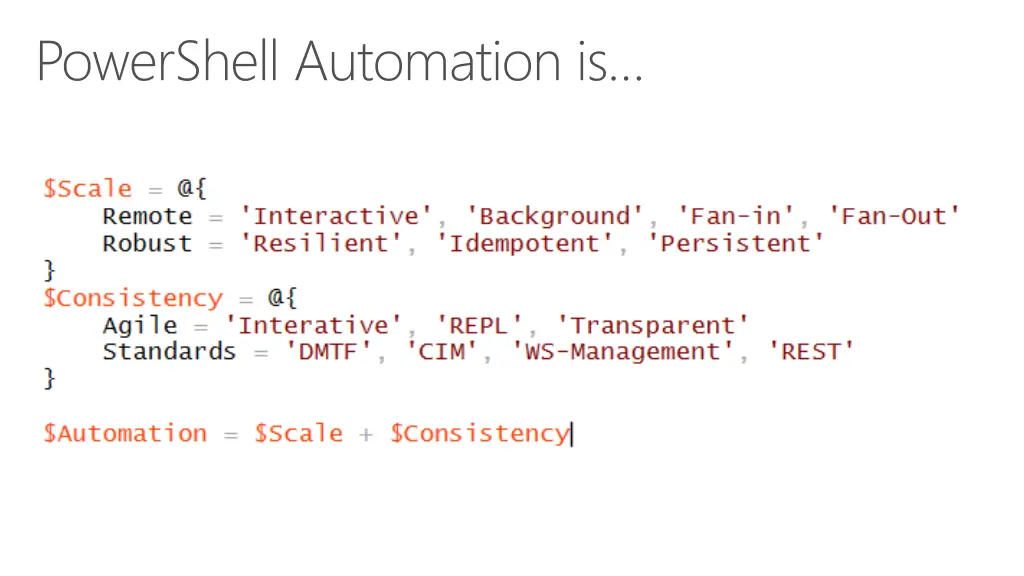 powershell automation is