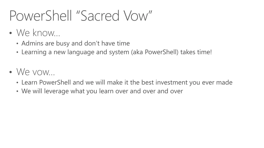 powershell sacred vow