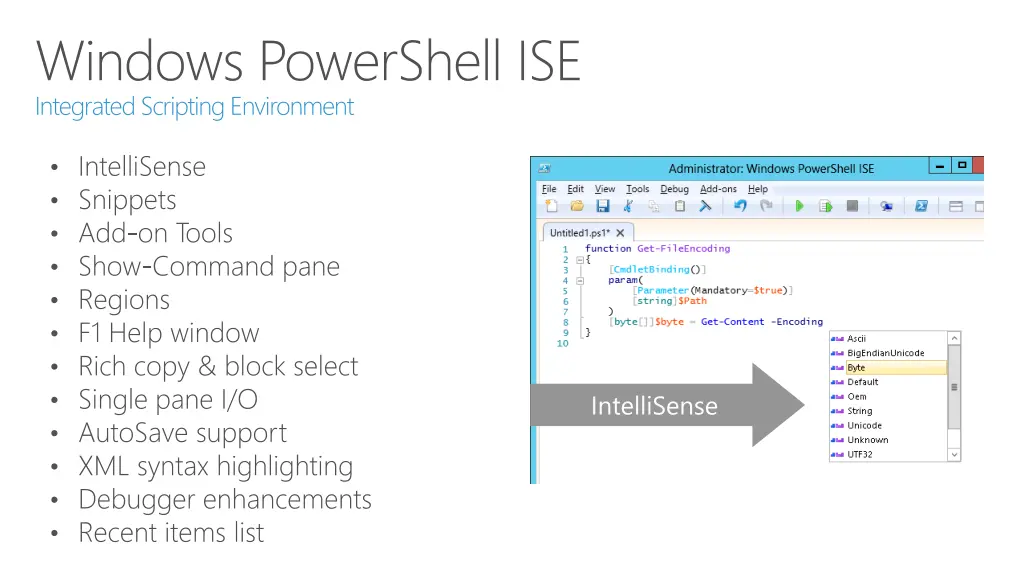 windows powershell ise integrated scripting