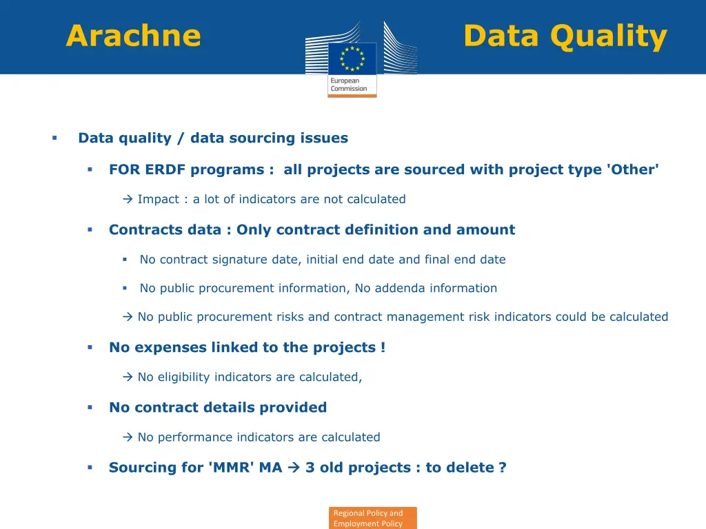 arachne data quality