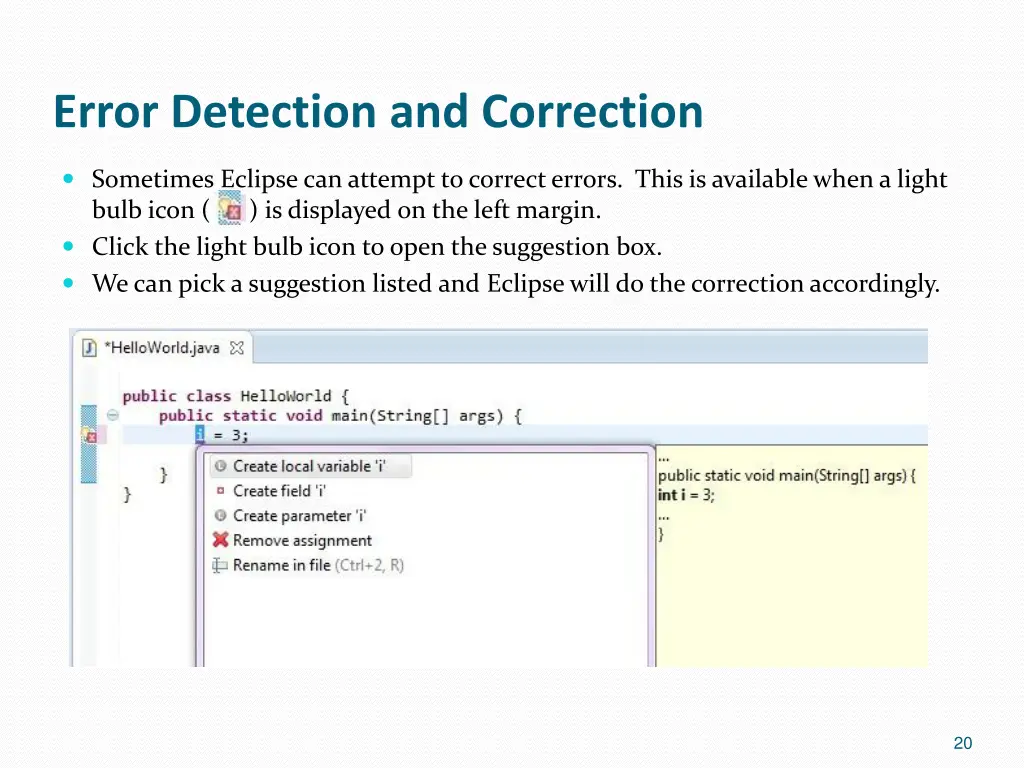 error detection and correction 1