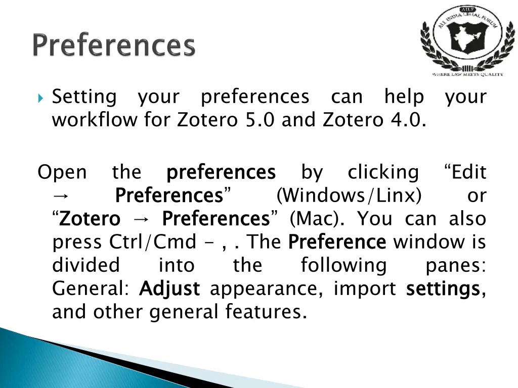 setting workflow for zotero 5 0 and zotero 4 0