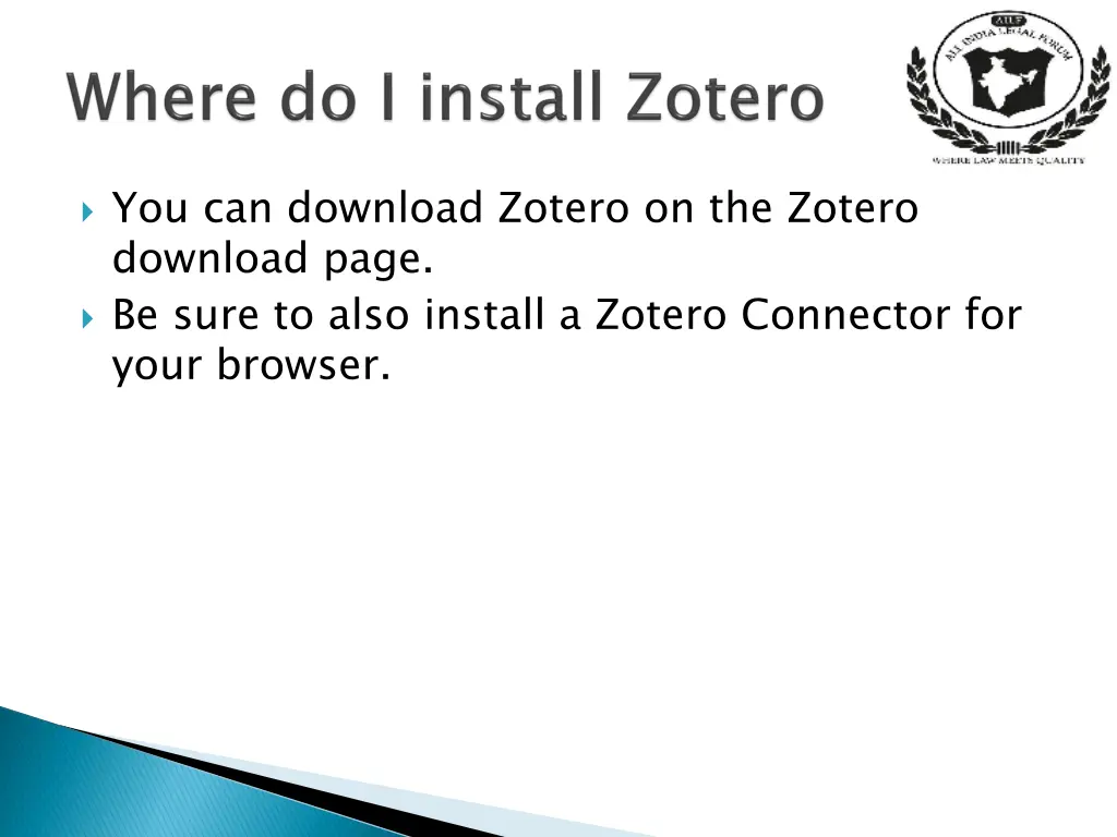 you can download zotero on the zotero download