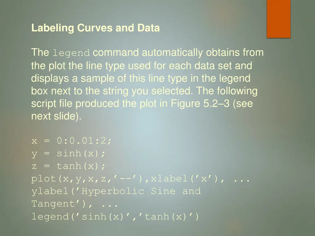 labeling curves and data