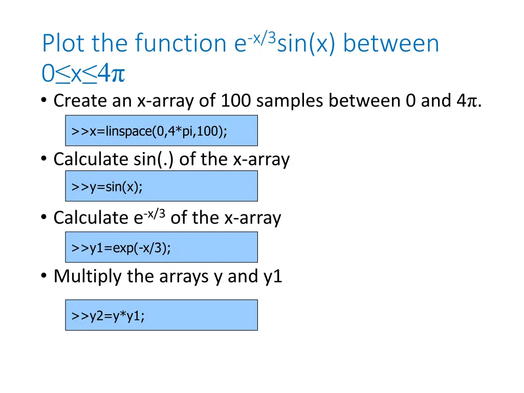 plot the function e x 3 sin x between