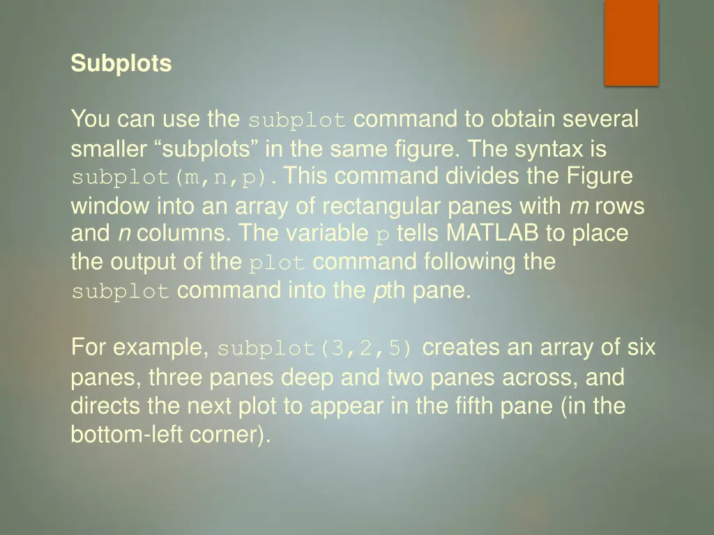 subplots