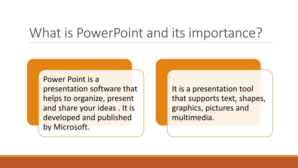 what is powerpoint and its importance