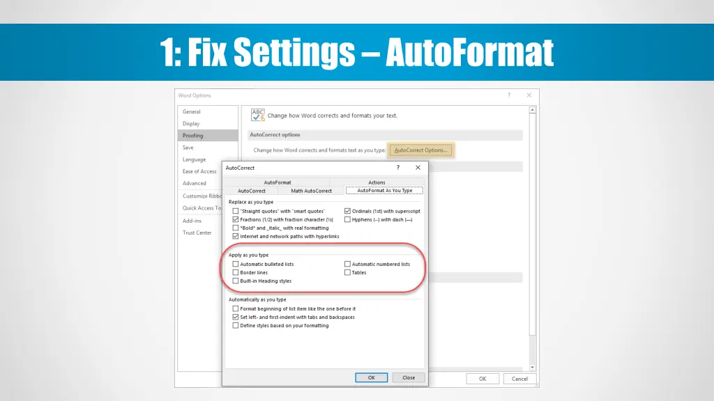 1 fix settings autoformat