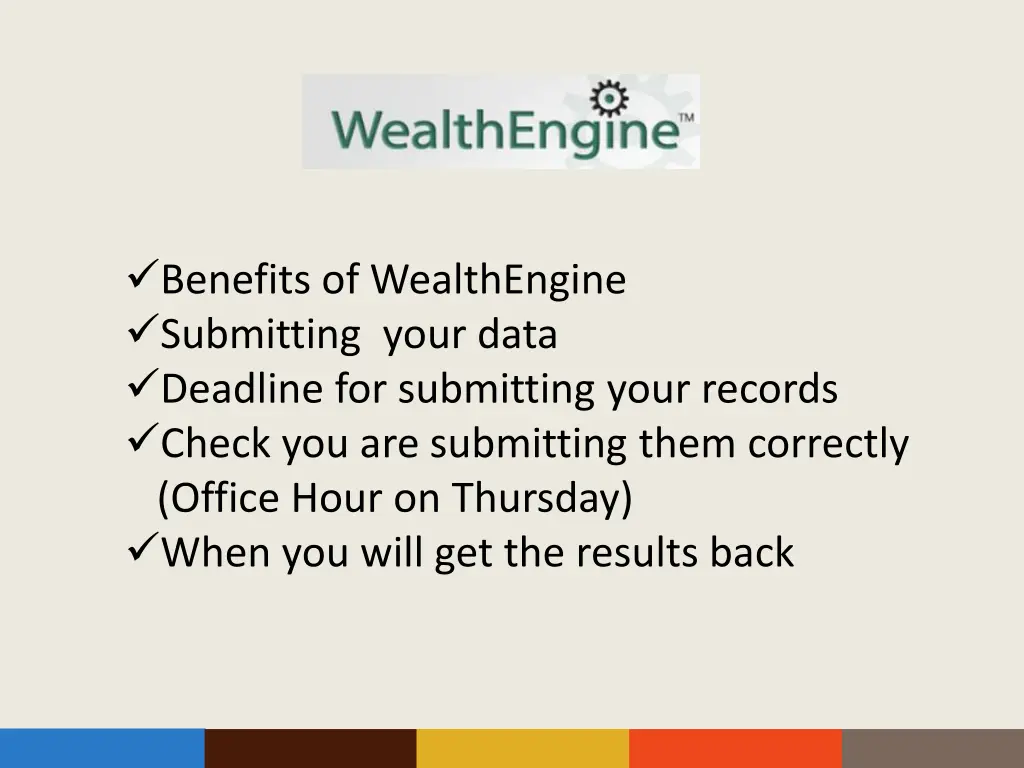 benefits of wealthengine submitting your data