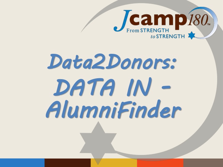 data2donors data in alumnifinder