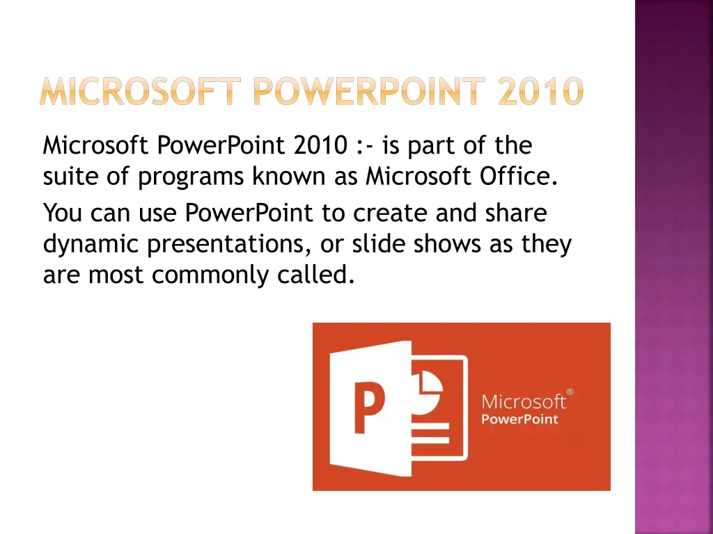 microsoft powerpoint 2010