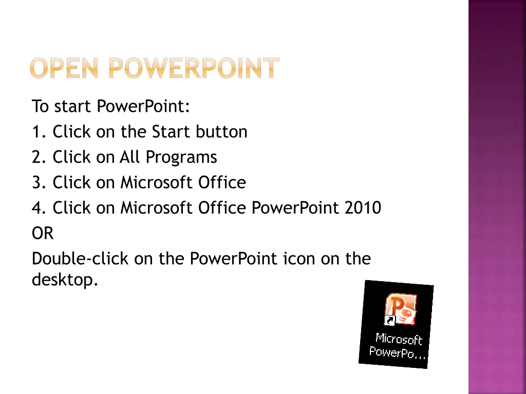 open powerpoint