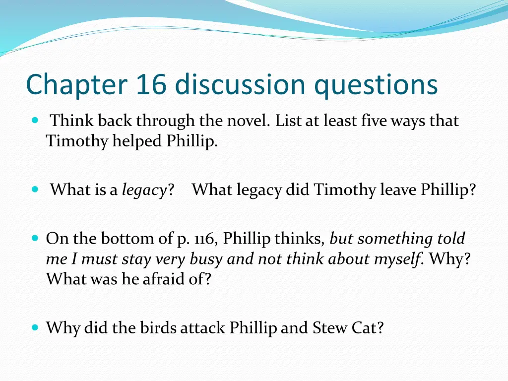 chapter 16 discussion questions