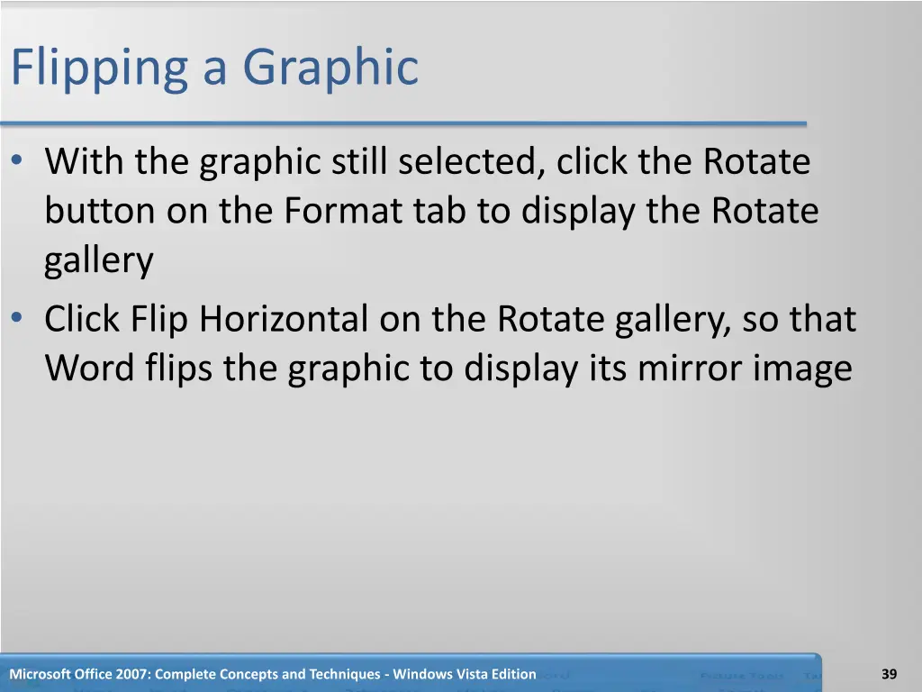 flipping a graphic